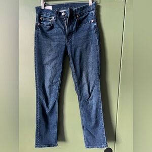 GAP Vintage Slim Mid Rise Jeans - Deep Blue